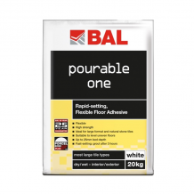 BAL Pourable One Tile Adhesive White 20kg